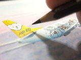 【飛行機の絵】水彩色鉛筆画イラスト