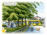 【No.2020-16】えちぜん鉄道／水彩色鉛筆画イラスト