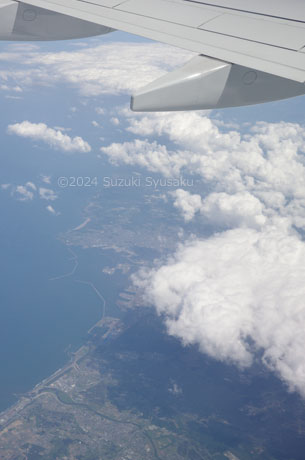 スカイマークの機窓から