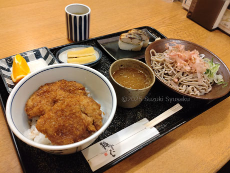 ソースカツ丼＆おろしそば