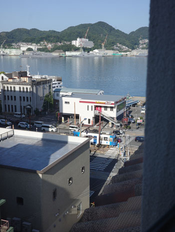 長崎のホテルから