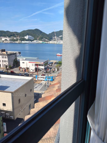 長崎のホテルから