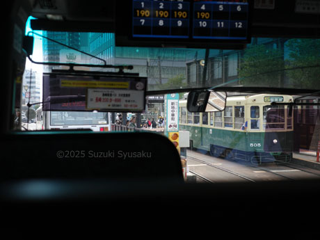 長崎空港行きのバスから