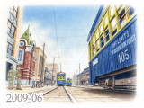 【No.2009-06】札幌市電／水彩色鉛筆画イラスト